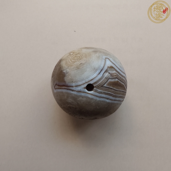 古玩玉器千年糖球瑪瑙真品鑒賞圖