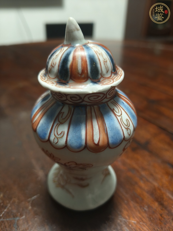 古玩陶瓷品種粉彩描金將軍改罐真品鑒賞圖