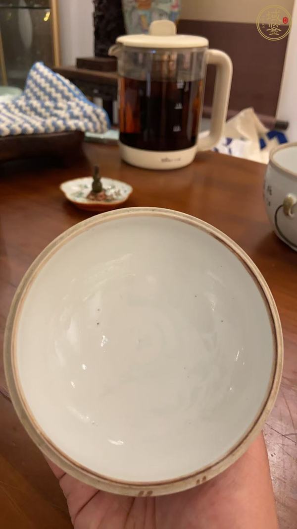 古玩陶瓷粉彩人物故事紋蓋缸真品鑒賞圖