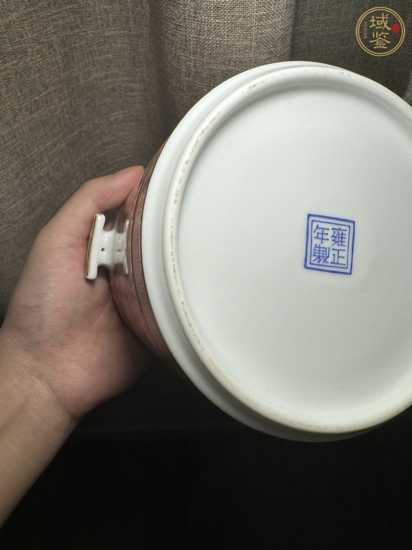 古玩陶瓷花卉紋罐真品鑒賞圖
