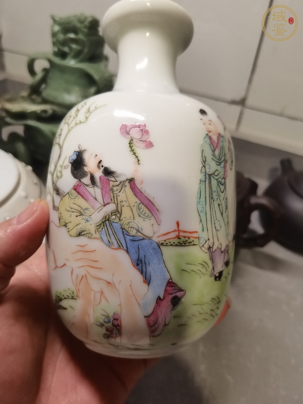 古玩陶瓷粉彩瓶真品鑒賞圖