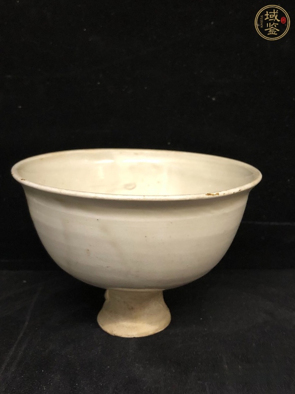 古玩陶瓷霍州窯白釉高足杯真品鑒賞圖
