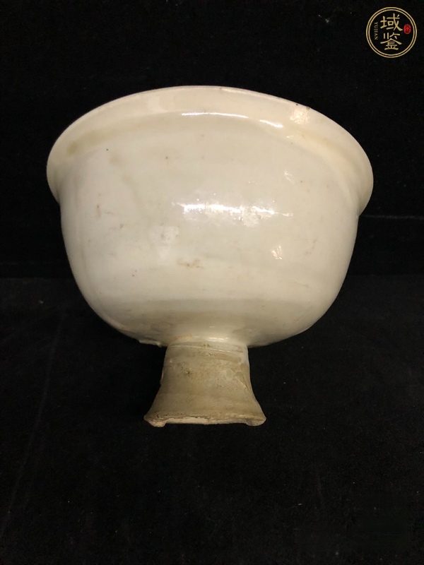 古玩陶瓷霍州窯白釉高足杯真品鑒賞圖