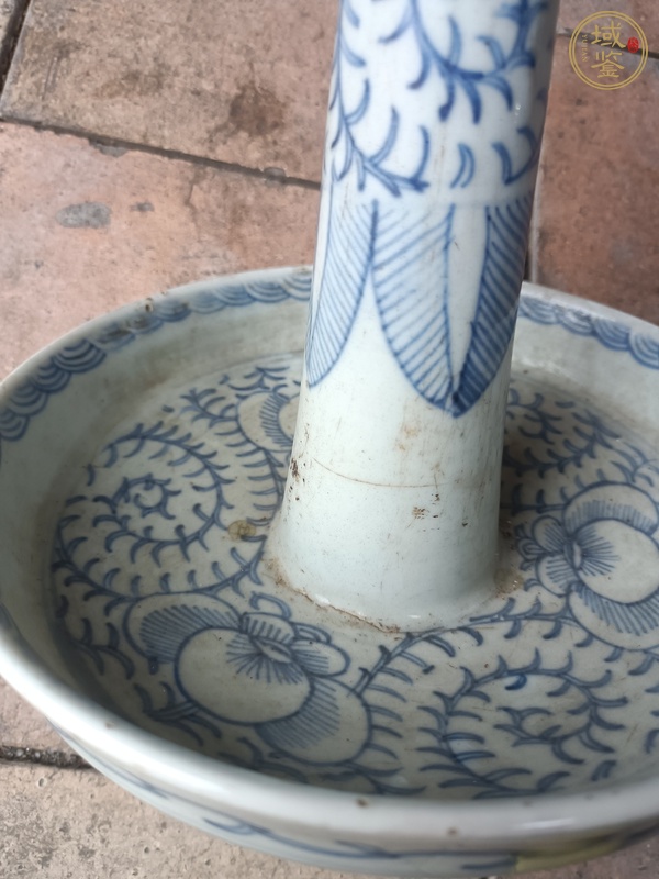 古玩陶瓷青花燈臺(tái)真品鑒賞圖