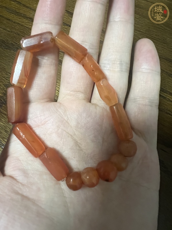 古玩玉器瑪瑙珠串真品鑒賞圖