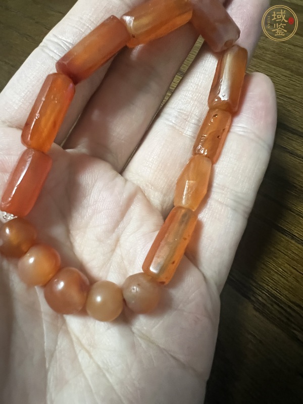 古玩玉器瑪瑙珠串真品鑒賞圖