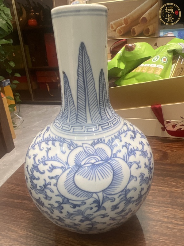 古玩陶瓷青花瓶，疑似復(fù)窯真品鑒賞圖