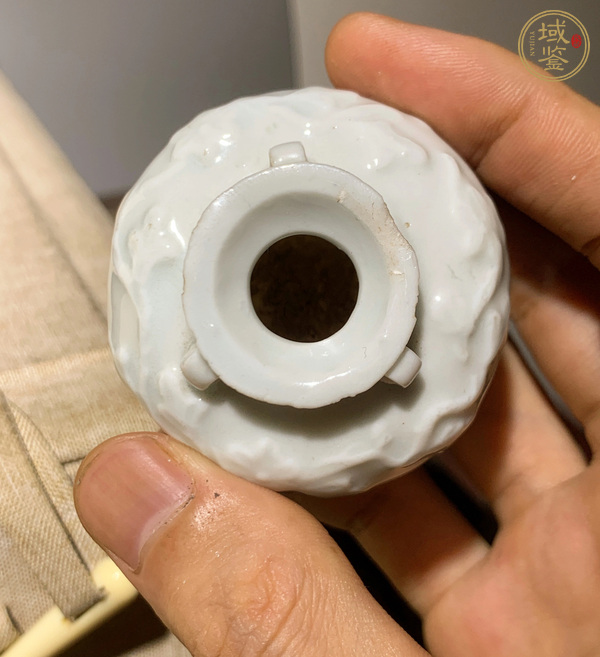古玩陶瓷德化白釉三系水盂真品鑒賞圖