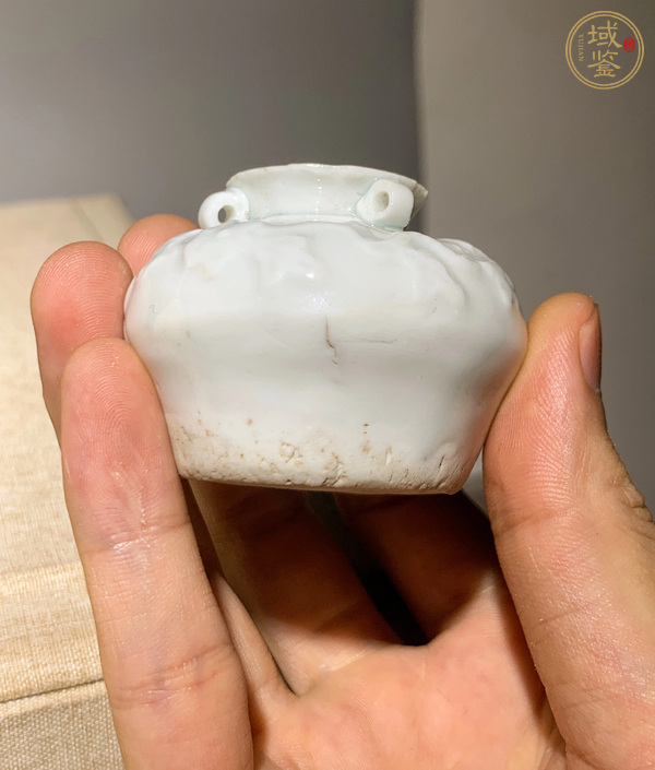 古玩陶瓷德化白釉三系水盂真品鑒賞圖