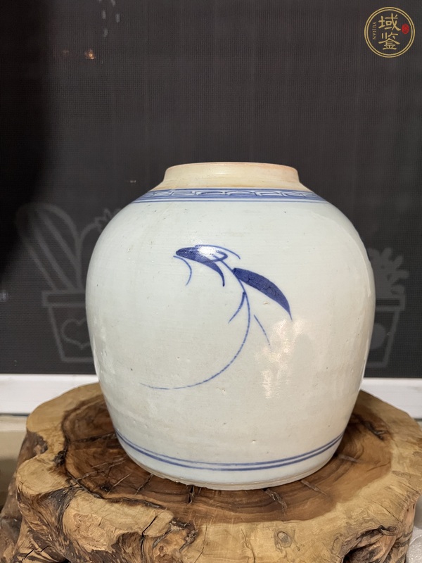 古玩陶瓷青花三星人物故事罐真品鑒賞圖