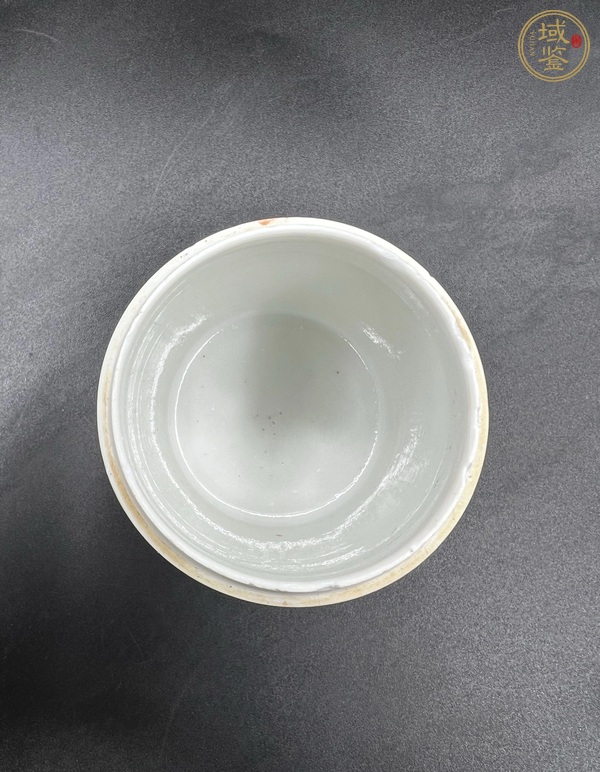 古玩陶瓷廣彩人物故事紋蓋缸真品鑒賞圖
