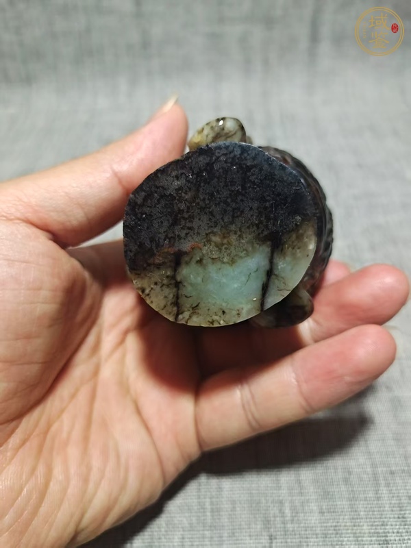 古玩玉器玉佛首真品鑒賞圖