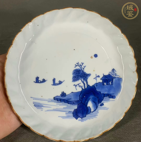 古玩青花洗真品鑒賞圖