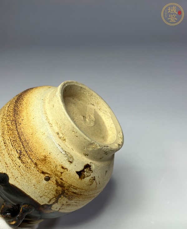 古玩陶瓷磁州窯醬釉雙系罐真品鑒賞圖
