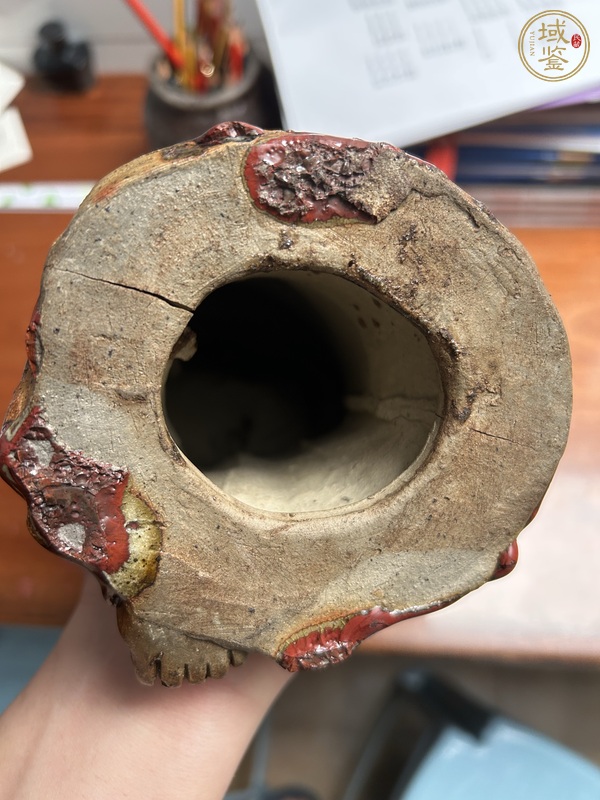 古玩陶瓷石灣窯窯變?nèi)宋锎上裾嫫疯b賞圖