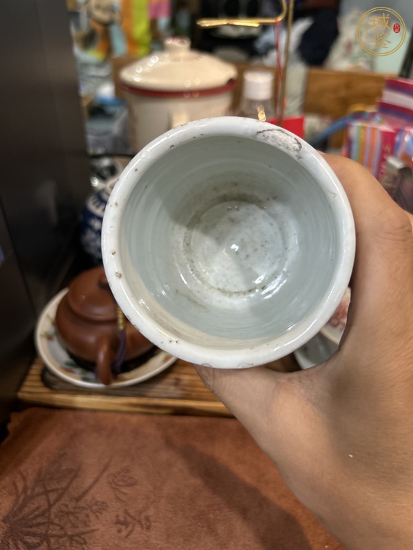 古玩陶瓷龍紋三足筒式香爐真品鑒賞圖
