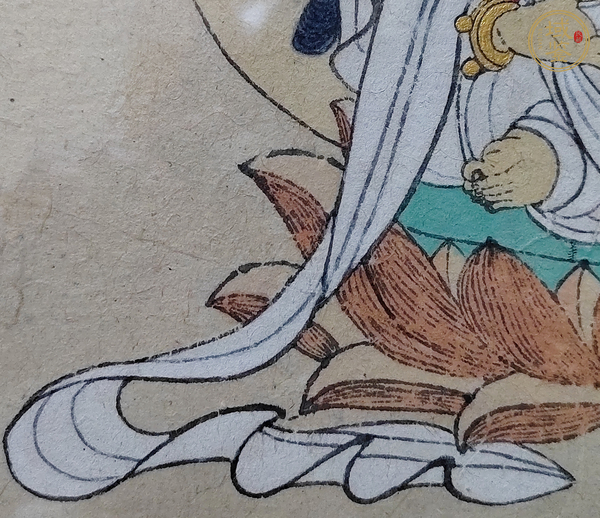 古玩陶瓷手繪菩薩圖真品鑒賞圖