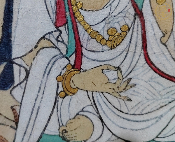 古玩陶瓷手繪菩薩圖真品鑒賞圖
