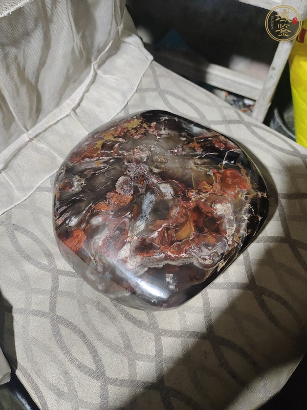 古玩雜項桂林雞血玉真品鑒賞圖