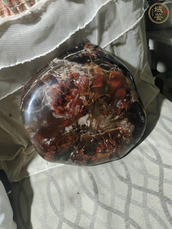 古玩雜項桂林雞血玉真品鑒賞圖