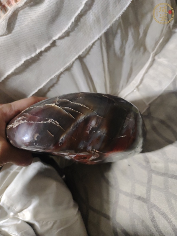 古玩雜項桂林雞血玉真品鑒賞圖