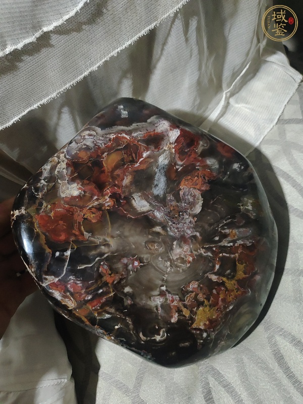 古玩雜項桂林雞血玉真品鑒賞圖