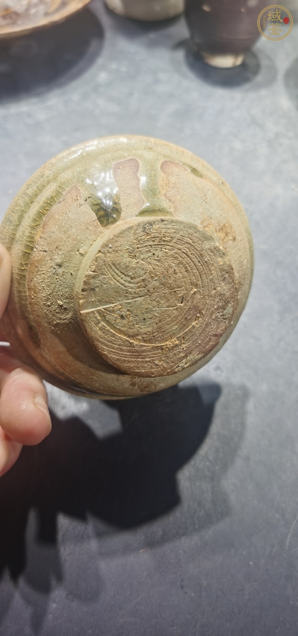 古玩陶瓷越窯蘭花蠟燈真品鑒賞圖