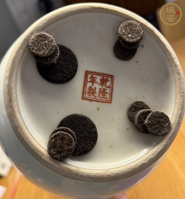 古玩陶瓷解放初 新粉彩人物紋燈籠瓶真品鑒賞圖