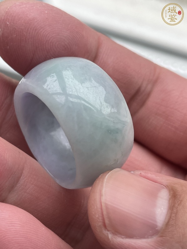 古玩玉器天然翡翠戒指真品鑒賞圖