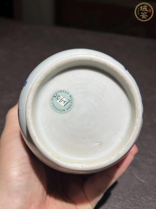 古玩陶瓷青花花鳥紋蓮子罐真品鑒賞圖