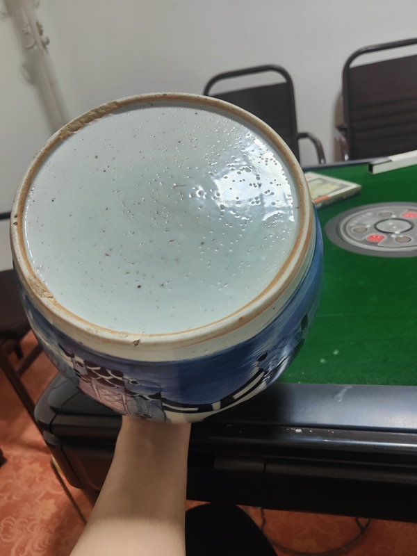 古玩轉(zhuǎn)賣清中青花罐拍賣，當前價格788元