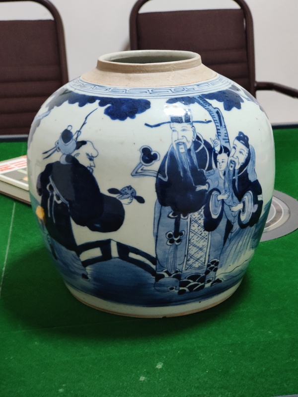 古玩陶瓷清中青花罐拍賣，當前價格4288元