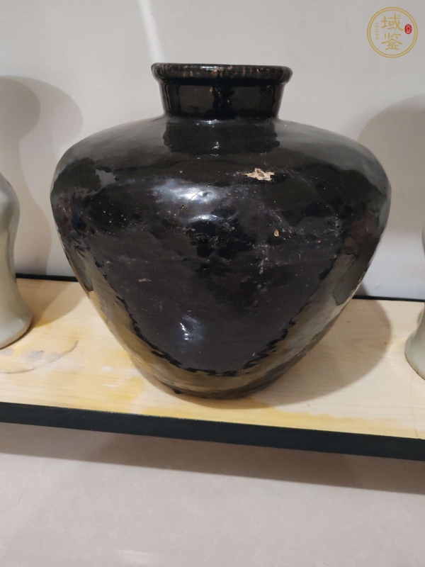 古玩陶瓷黑釉罐真品鑒賞圖