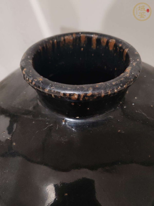 古玩陶瓷黑釉罐真品鑒賞圖