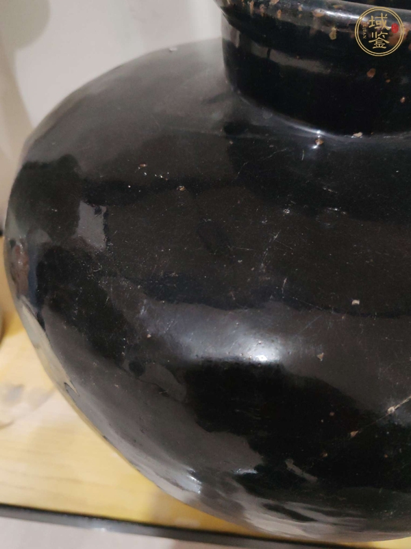 古玩陶瓷黑釉罐真品鑒賞圖