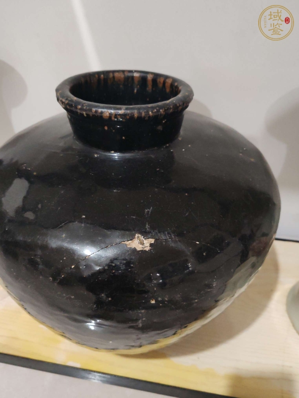 古玩陶瓷黑釉罐真品鑒賞圖