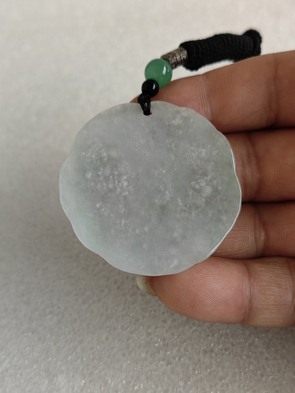 古玩玉器天然翡翠雕“龍紋牌”拍賣，當(dāng)前價格298元