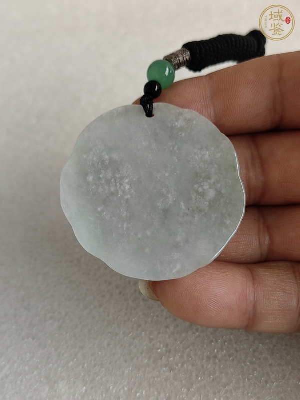古玩玉器天然翡翠雕“龍紋牌”真品鑒賞圖