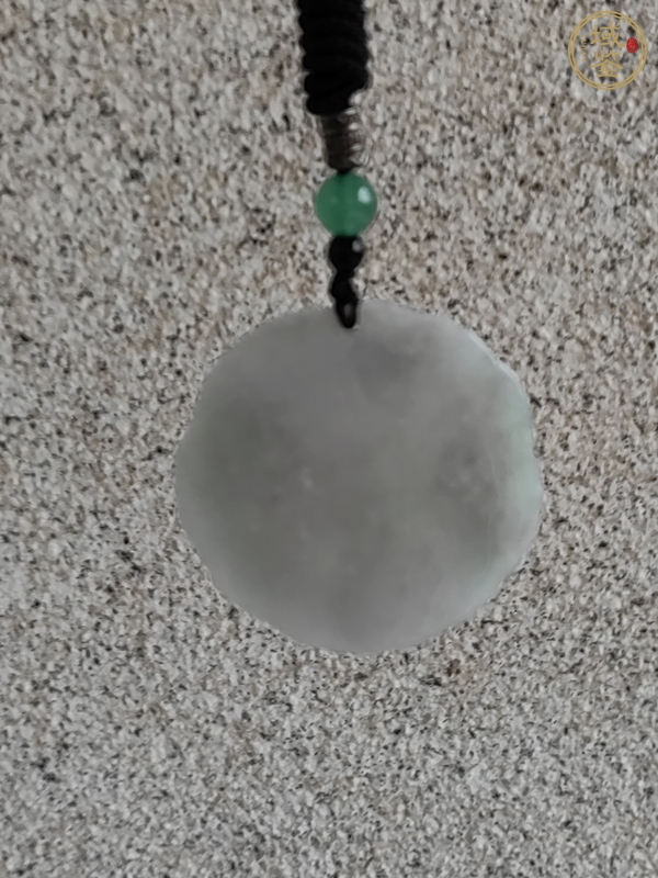古玩玉器天然翡翠雕“龍紋牌”真品鑒賞圖