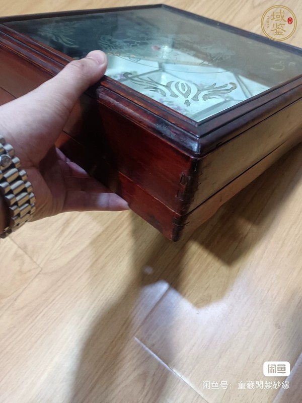 古玩民國(guó)貼花攢盤真品鑒賞圖