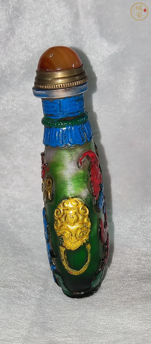 古玩字畫琉璃鼻煙壺真品鑒賞圖