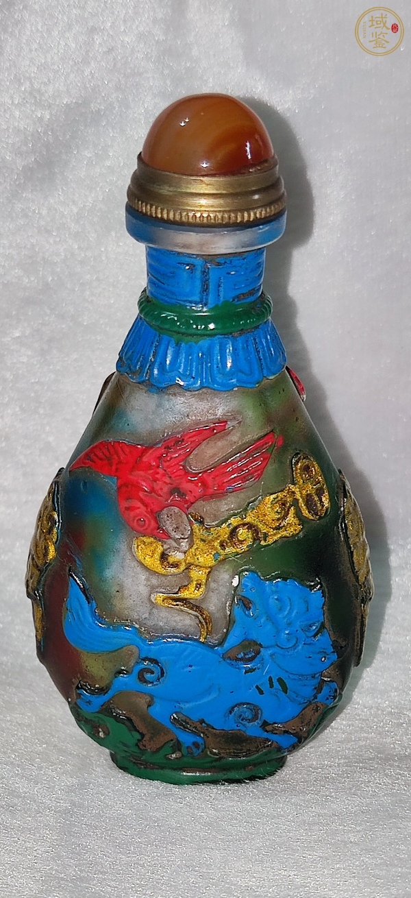 古玩字畫琉璃鼻煙壺真品鑒賞圖