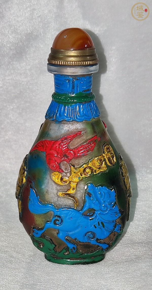 古玩字畫琉璃鼻煙壺真品鑒賞圖