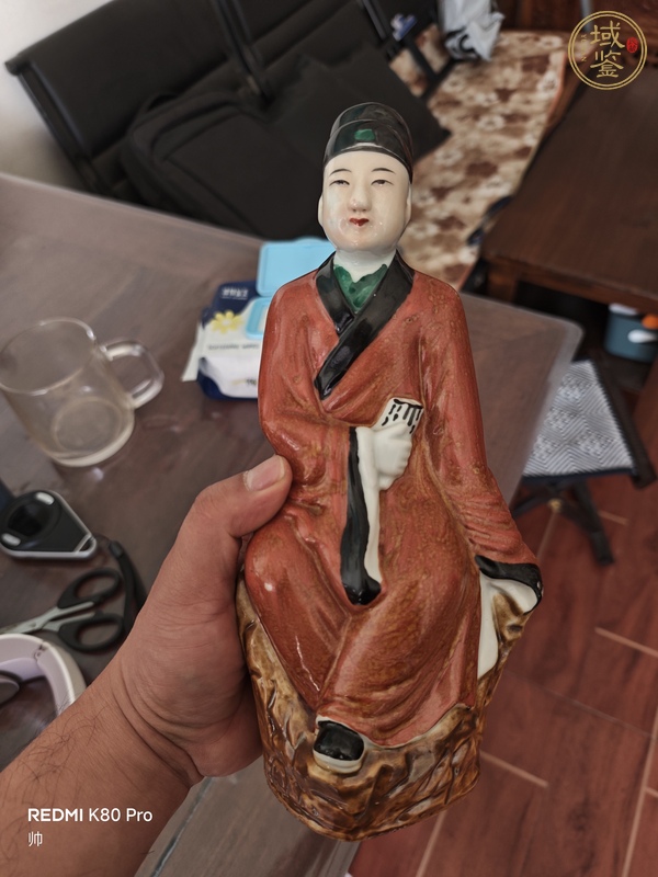 古玩陶瓷公子人物瓷像真品鑒賞圖