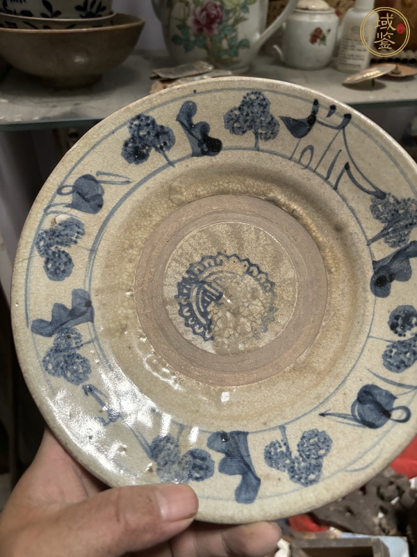 古玩陶瓷青花盤真品鑒賞圖