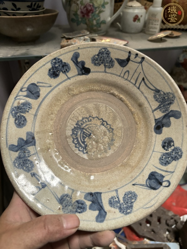 古玩陶瓷青花盤真品鑒賞圖