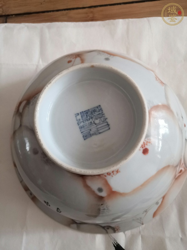 古玩陶瓷石紋釉碗真品鑒賞圖