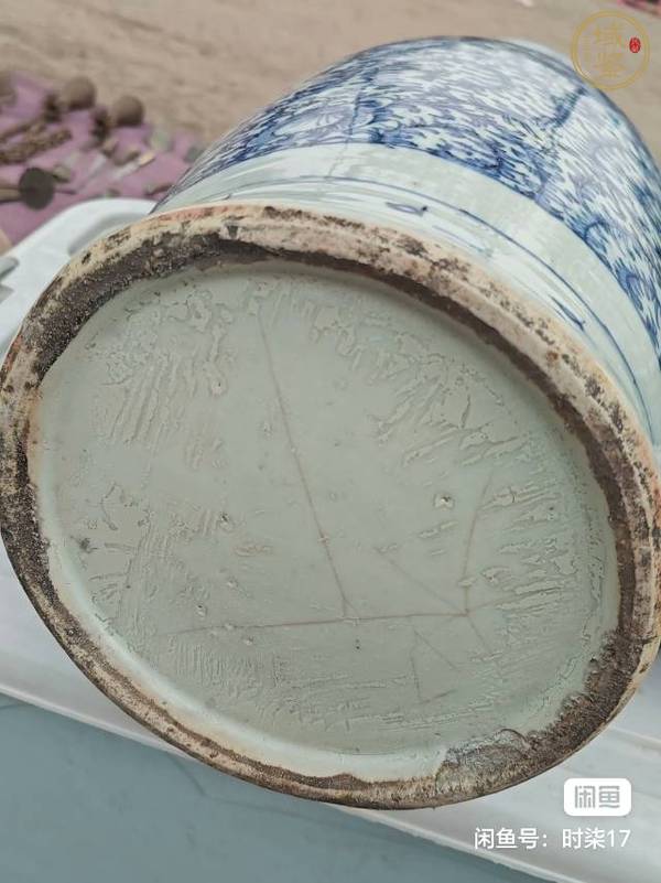 古玩陶瓷青花喜字瓶真品鑒賞圖