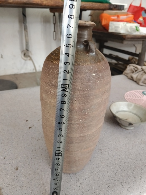 古玩陶瓷褐釉雙系瓶拍賣，當(dāng)前價(jià)格1899元
