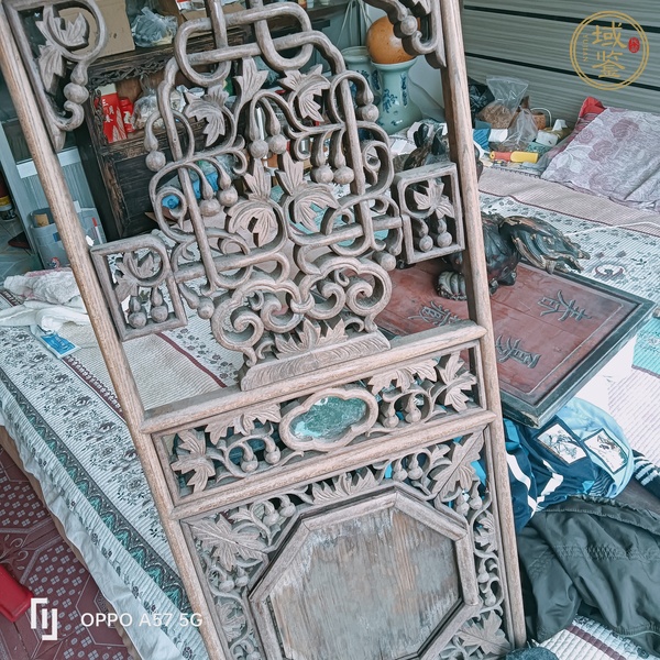 古玩雜項(xiàng)雜木雕刻葫蘆(福祿)綿綿的掛屏真品鑒賞圖